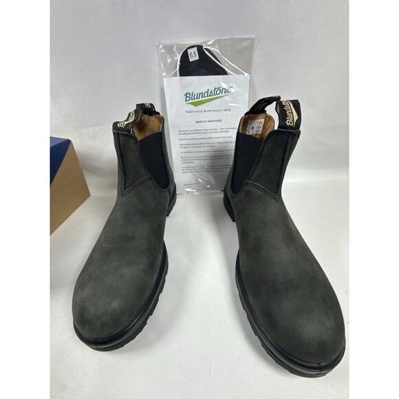Blundstone 587 Rustic Black Chelsea Boots New Box Women 9.5 Men 7.5 main image 11